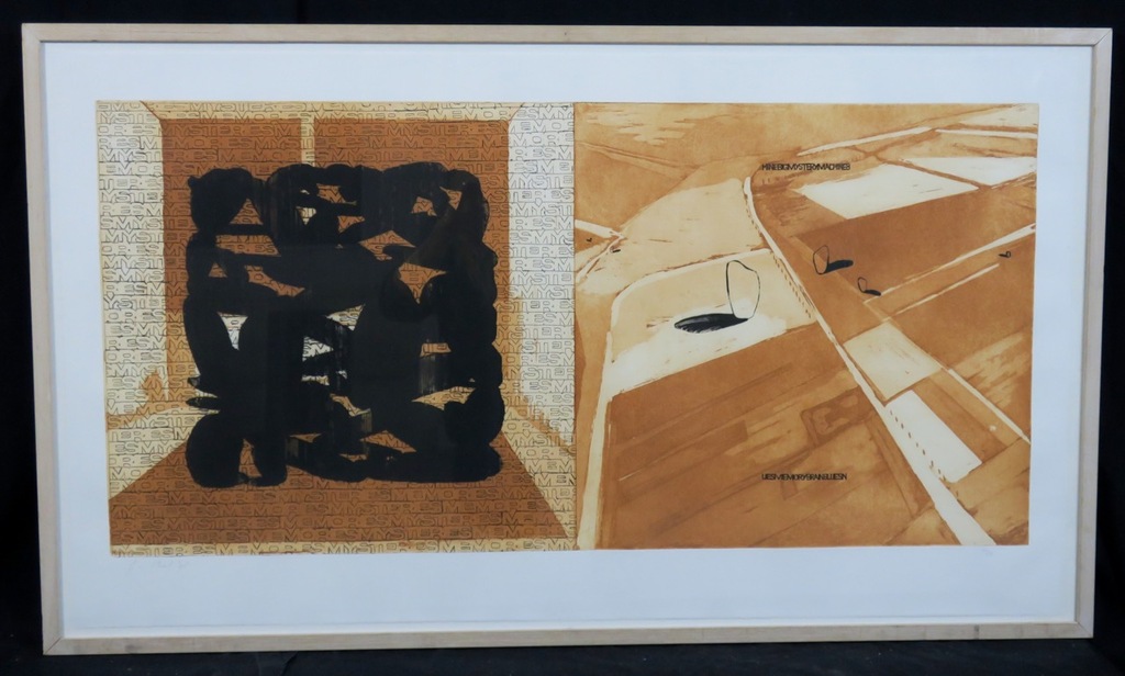 Gijs van Noort: Ets, Brain Traffic - Ingelijst (groot) verkocht voor € 70!