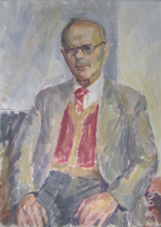 Willem Kouwer Boomkens (1911-1991) - Olieverf portret kopen? Bied vanaf 1!
