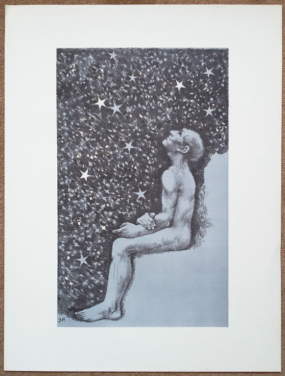 John Raedecker - Man in de nacht, litho kopen? Bied vanaf 10!