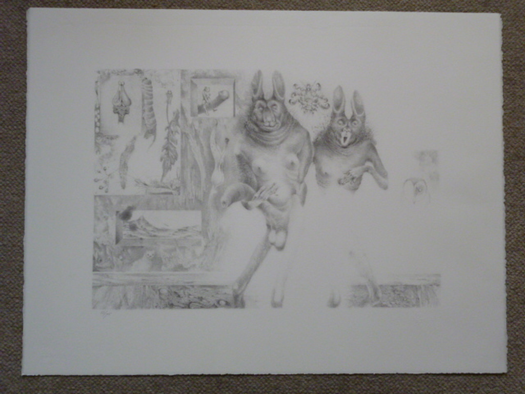 Melle Johannes Oldeboerrigter - litho - Dierfiguren kopen? Bied vanaf 80!