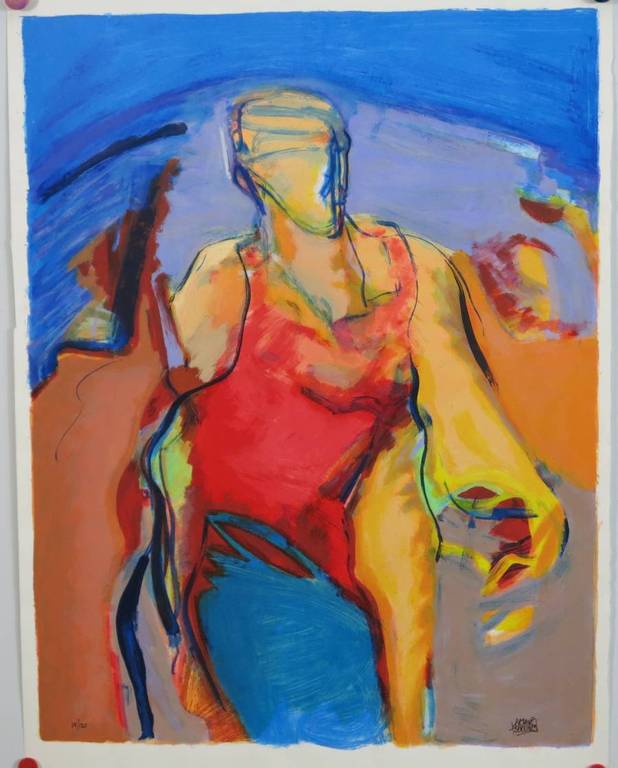 Arthur Bernard, zeefdruk: Zonder titel verkocht voor € 60!