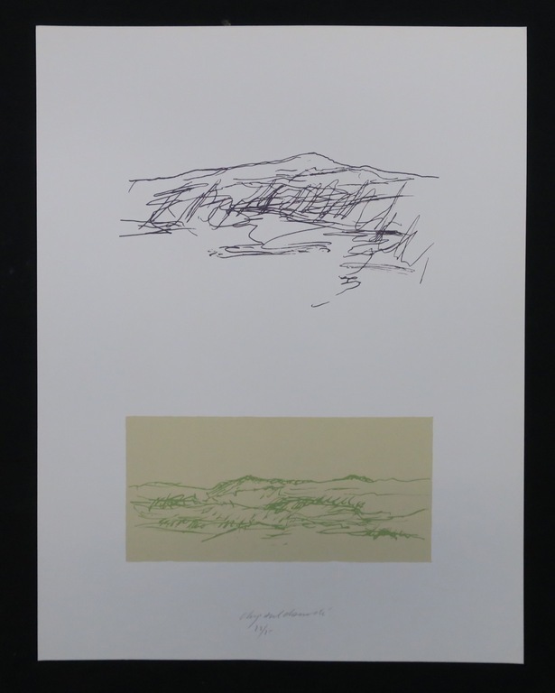 Christiaan Paul Damste: Zeefdruk, Twee landschappen kopen? Bied vanaf 1!