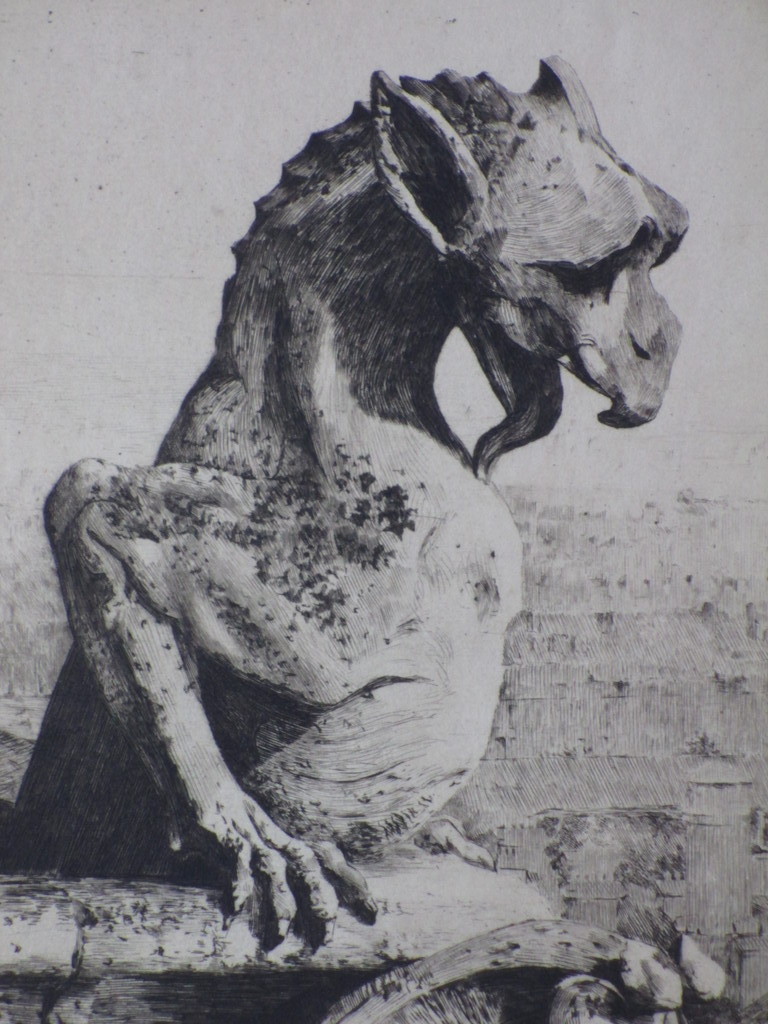 Onbekend, M.Danse?, Waterspuwer kathedraal, Ets kopen? Bied vanaf 1!