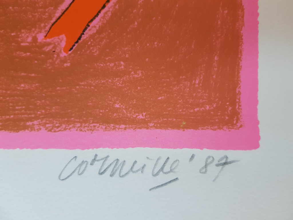 Corneille (1922-2010) - zeefdruk E/A, handgesigneerd en gedateerd '87 kopen? Bied vanaf 195!