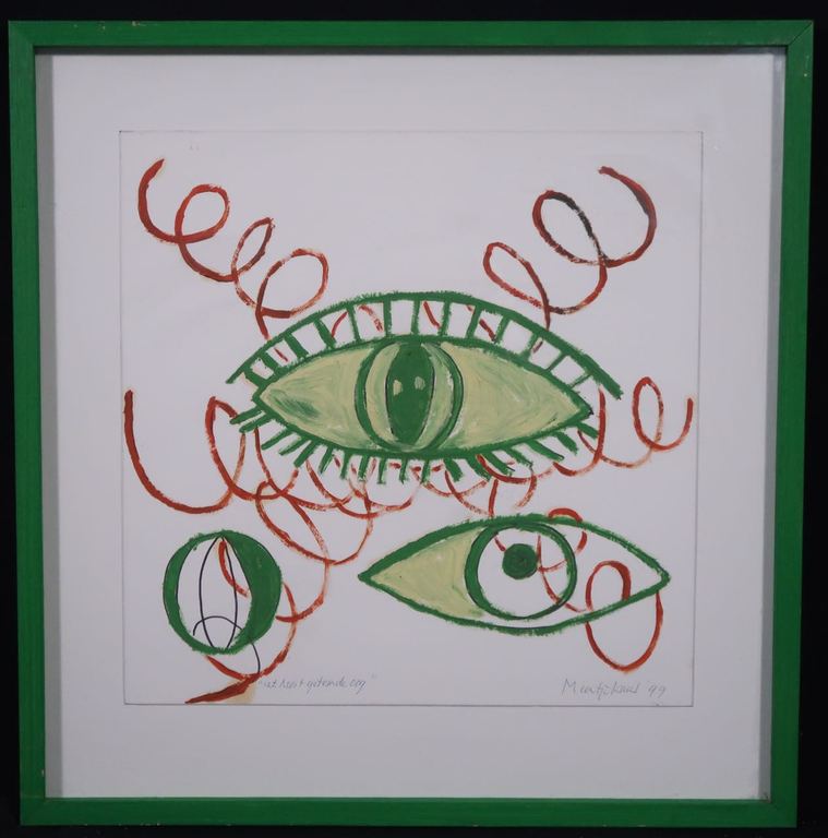Meertje Kaal: Olieverf op karton, Het nooit getemde oog - Ingelijst kopen? Bied vanaf 1!