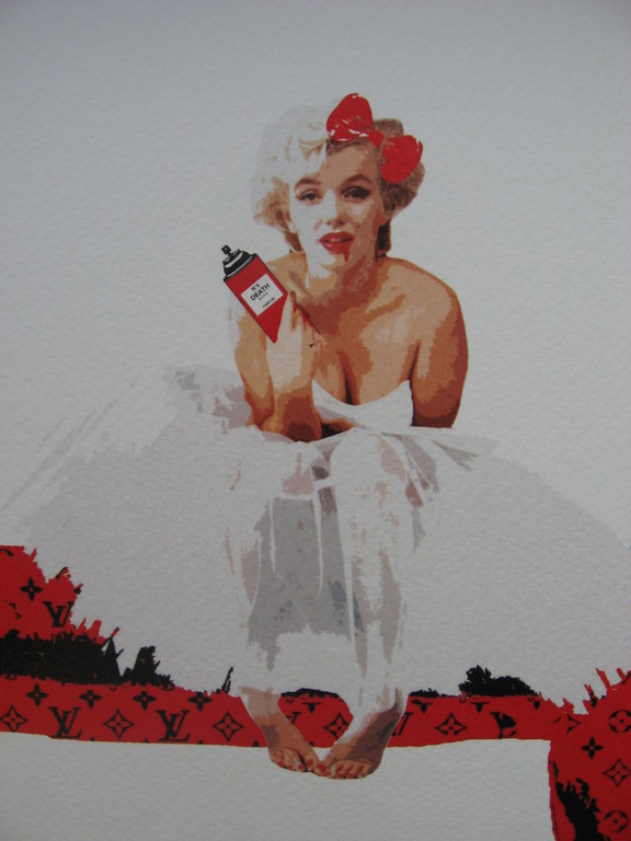 DEATH NYC: 'Marilyn Monroe Dog' - opl. 100 ex. - met COA kopen? Bied vanaf 39!