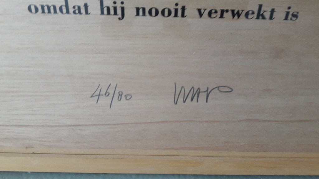 H Wap , gesigneerd. 46/80 oplage kopen? Bied vanaf 20!