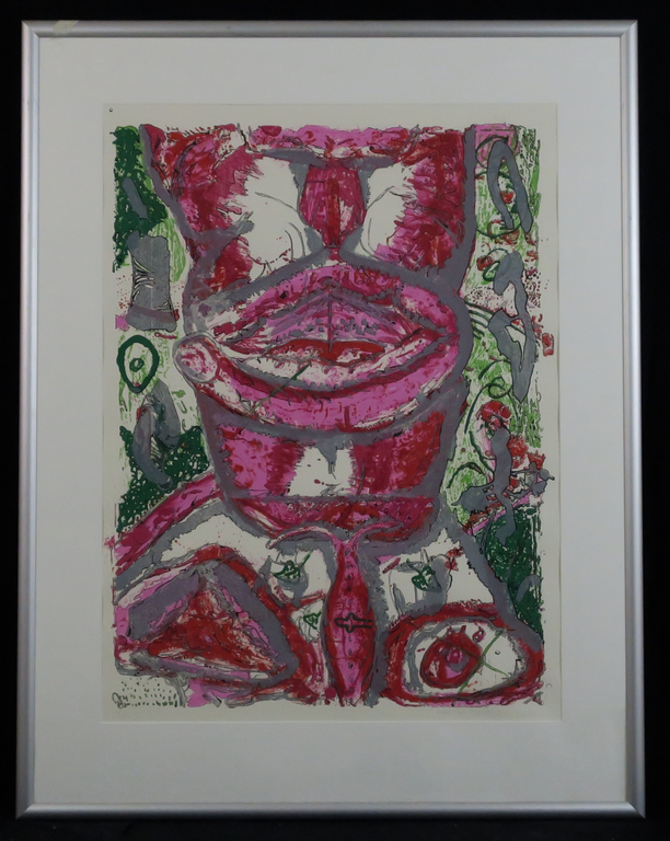 Martijn Beukers: Zeefdruk, Zonder titel - Ingelijst (groot) kopen? Bied vanaf 20!