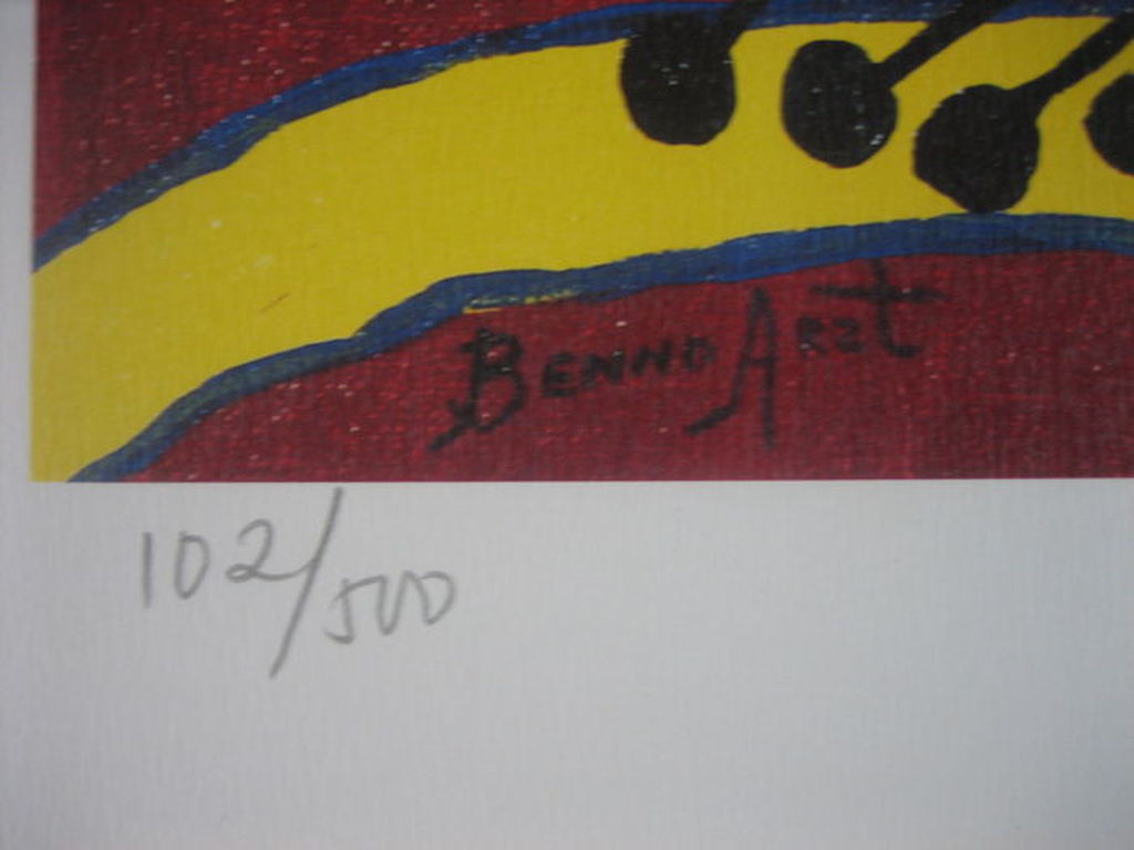 Benno Arzt - Vikings - Zeefdruk - Handgesigneerd - Oplage: 500 kopen? Bied vanaf 1!