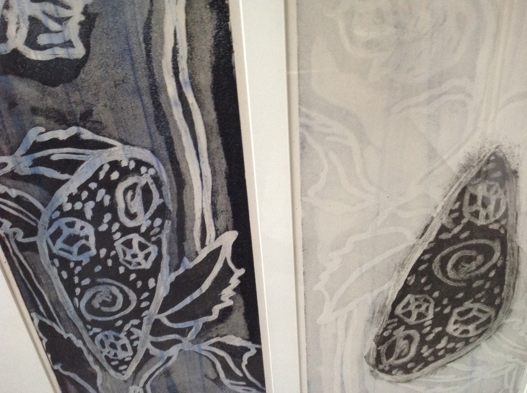 Herma van der Knaap: unica ets , groot werk 100 x 76 cm kopen? Bied vanaf 55!