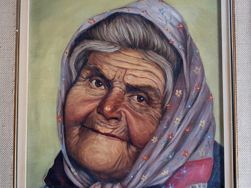 Oud Vrouwtje - Olieverf op doek - Gesigneerd kopen? Bied vanaf 1!