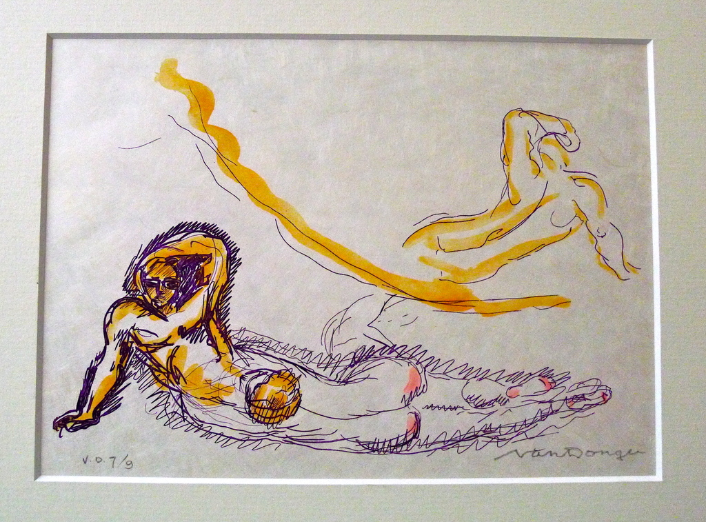 Kees van Dongen,Gravure in kleur op Japon Nacré!! kopen? Bied vanaf 160!