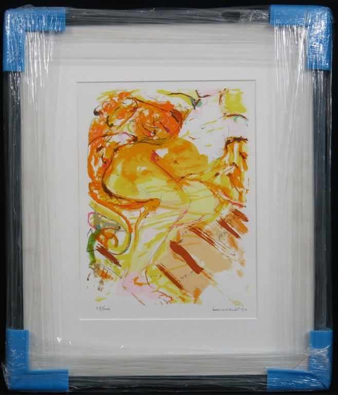 Paul de Lussanet: Zeefdruk, Vrouw - Ingelijst kopen? Bied vanaf 20!