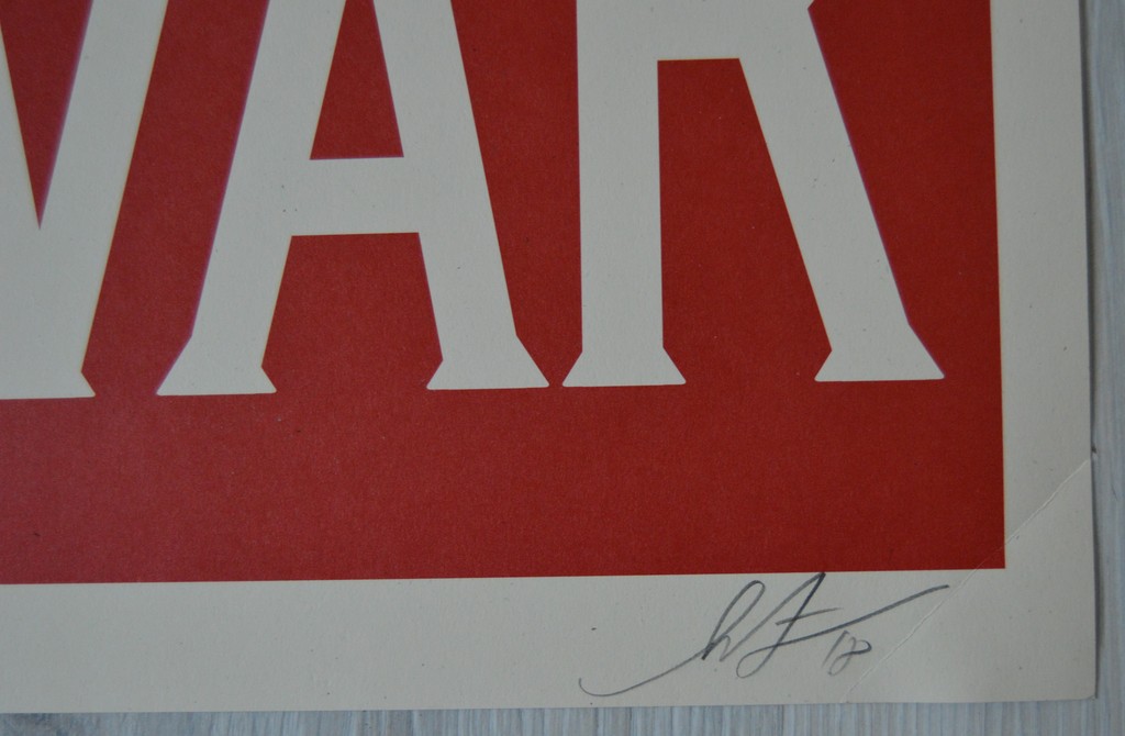 Shepard Fairey (OBEY) - Make Art Not War - offset - gesigneerd kopen? Bied vanaf 50!
