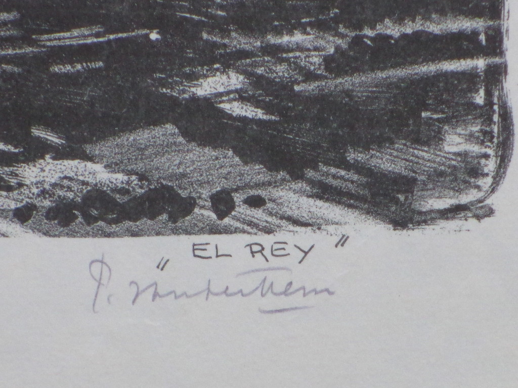 Piet van der Hem, El Rey, Litho kopen? Bied vanaf 30!