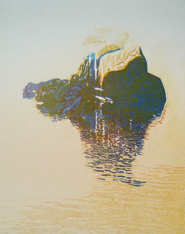 Nono Reinhold - Geabstraheerde compositie, aquatint ets verkocht voor € 40!