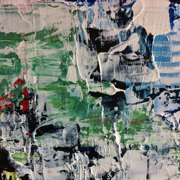 "Tombe La Neige " John Foppen -Mix oliev./acrylverf op 3D Canvas- Gesign.- Unica kopen? Bied vanaf 149!