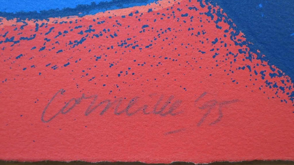 Corneille: Zeefdruk, Grande terre a l'arc-en-ciel (groot) kopen? Bied vanaf 350!