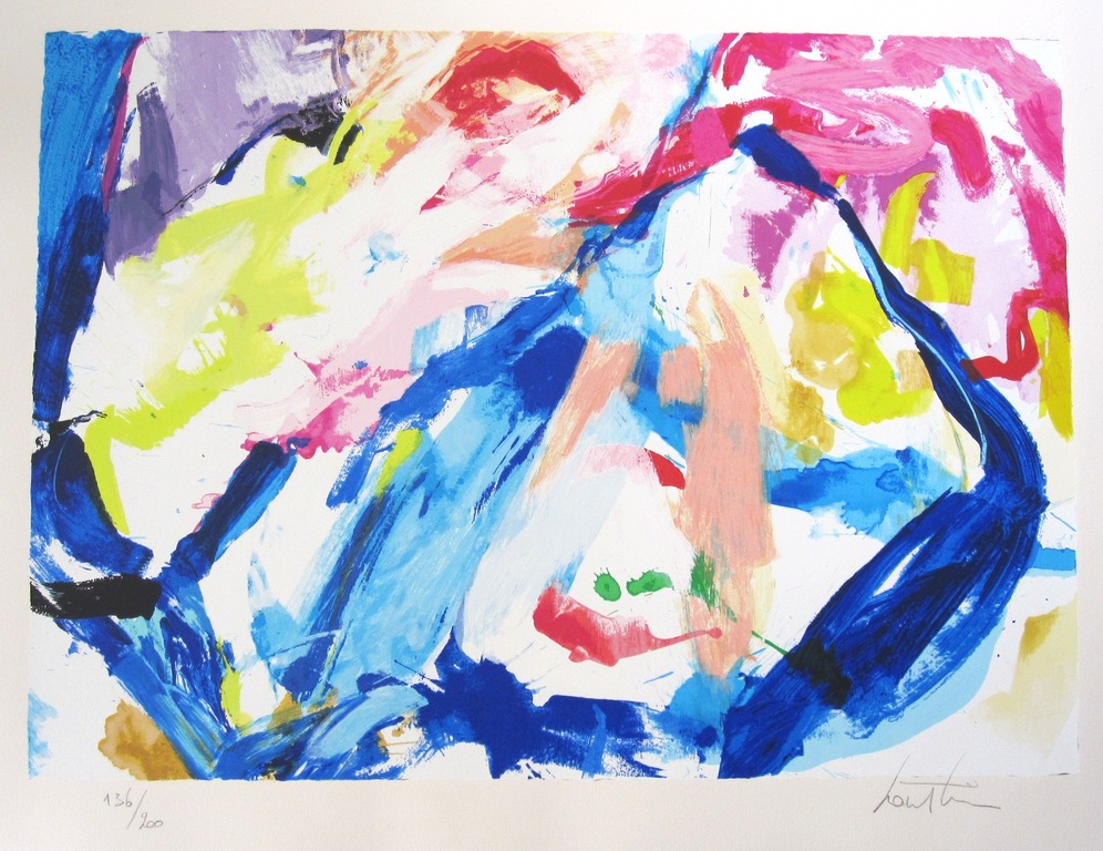 Lou Thissen: Zeefdruk, ''Zonder Titel'' kopen? Bied vanaf 10!