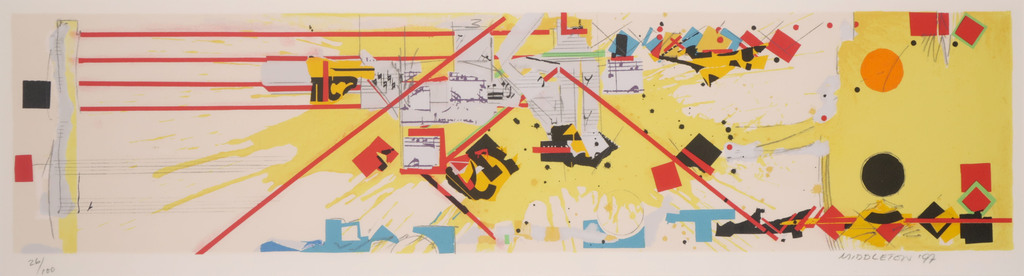 Sam Middleton: Zeefdruk, Moonglow - Ingelijst kopen? Bied vanaf 50!