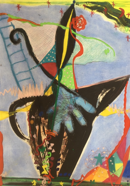 MARCO POLO 1995  ELMA VAN HAREN, Gouache/Unicaat op handgeschept papier kopen? Bied vanaf 35!