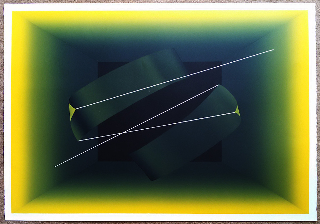 Kenji Nagai - White line, zeefdruk (groot) kopen? Bied vanaf 95!