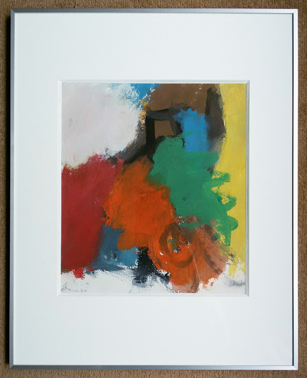 Eugène Brands - Abstracte compositie, gouache (mooi ingelijst) kopen? Bied vanaf 1250!