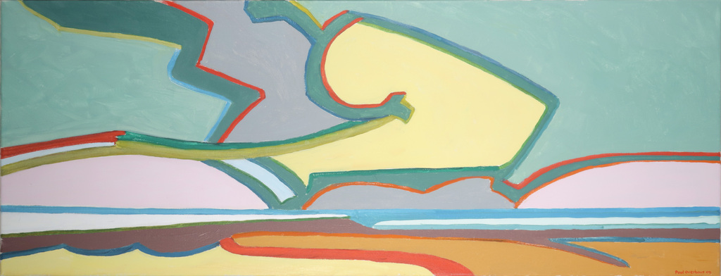 Paul Overhaus: Olieverf op doek, Gele wolk - Ingelijst (Groot) kopen? Bied vanaf 250!