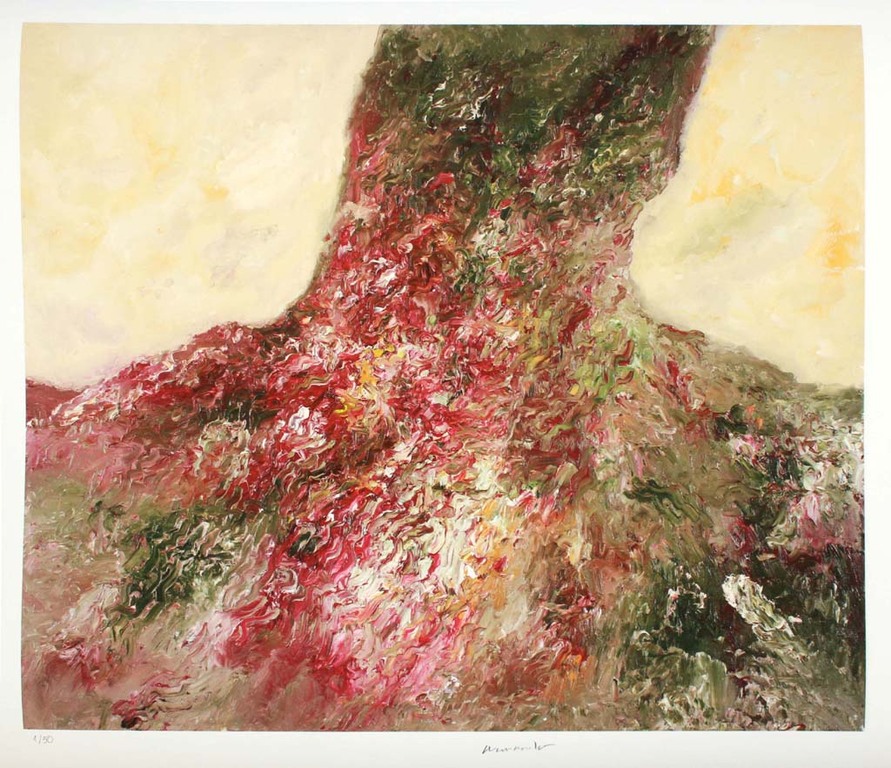 ARMANDO - Der Baum - Prachtige Glicee op katoenpapier. Handgesigneerd. 2013 verkocht voor € 149!