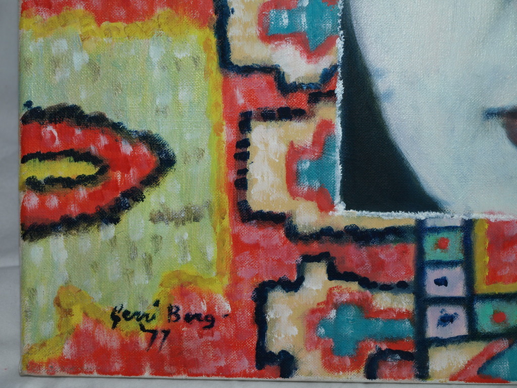 Gerrie van den Berg. Acryl op doek -Portret- Gesigneerd 1977. kopen? Bied vanaf 59!