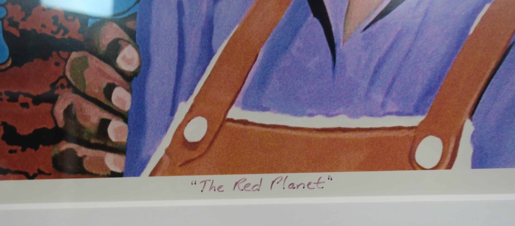 Alfred Degens: Lambdaprint, The Red Planet - Ingelijst kopen? Bied vanaf 40!