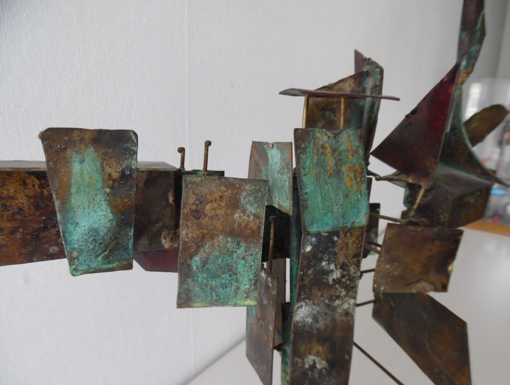 Koperen plastiek van Jan Rot, Vogel kopen? Bied vanaf 35!