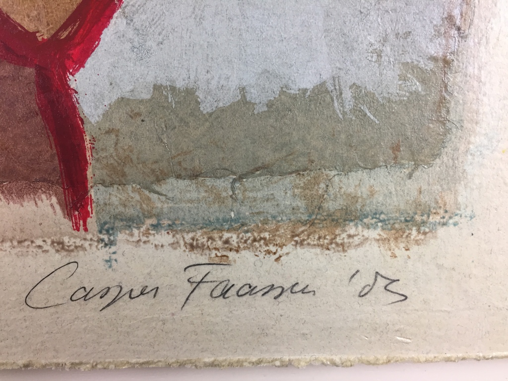 Casper Faassen, zeefdruk/collage, 2003 (INGELIJST) kopen? Bied vanaf 329!