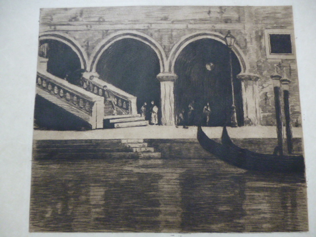 Willem Witsen - ets - Trap naar de Ponte di Rialto, Venetie kopen? Bied vanaf 200!