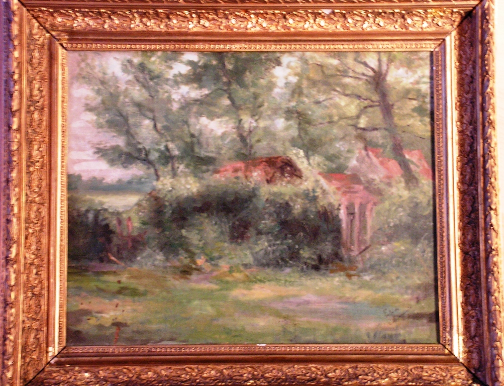 Marguerite Arosa (1854-1903) Landschap - olieverf op doek. kopen? Bied vanaf 45!