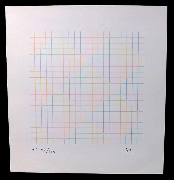 Shizukoyo Shikawa  3x abstract gesigneerde litho kopen? Bied vanaf 1!
