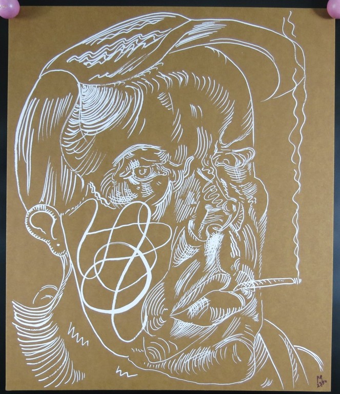 Philip Akkerman: Zeefdruk, Onzichtbare Man met Sigaret kopen? Bied vanaf 1!