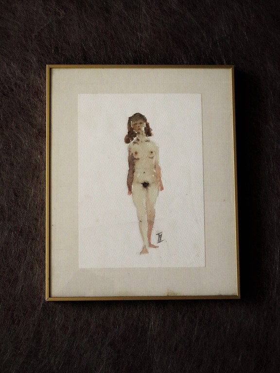 Speciale "voor Sam Middleton" aquarel "vrouwelijk naakt van Theo Beerendonk  kopen? Bied vanaf 1!