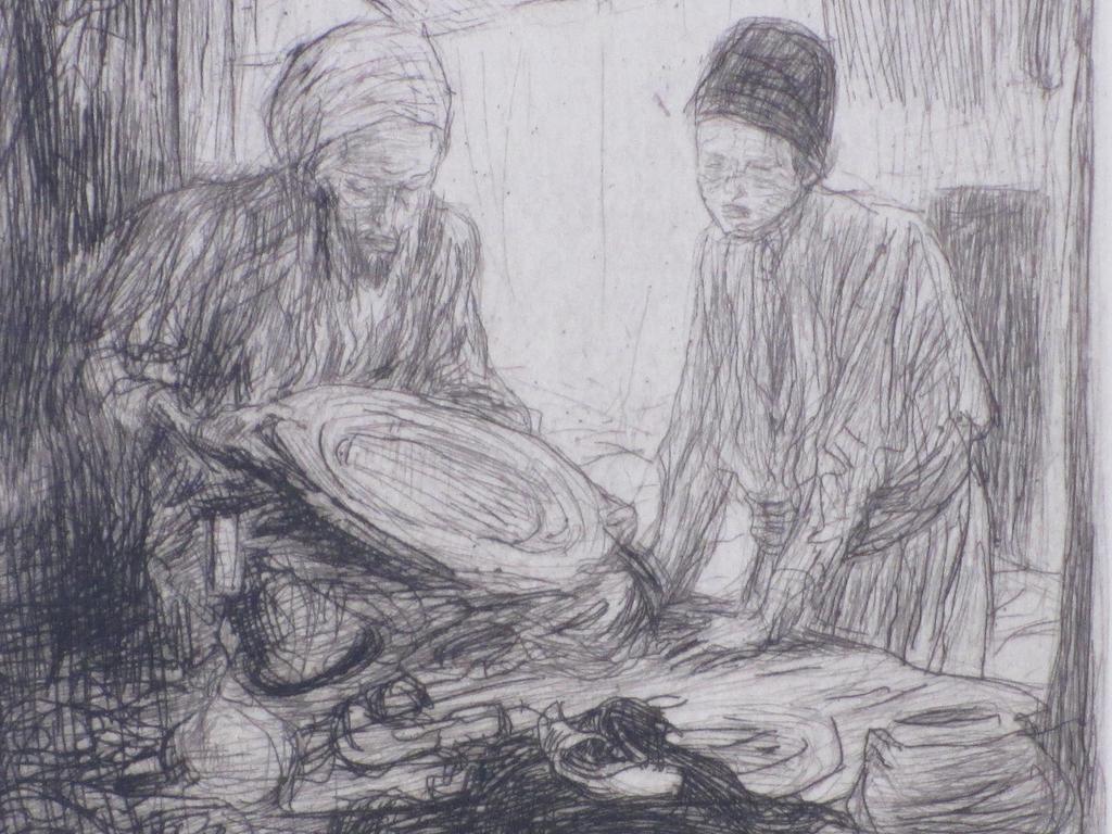 Marius Bauer, Een koperslager te Stamboel, Ets 1889 kopen? Bied vanaf 55!