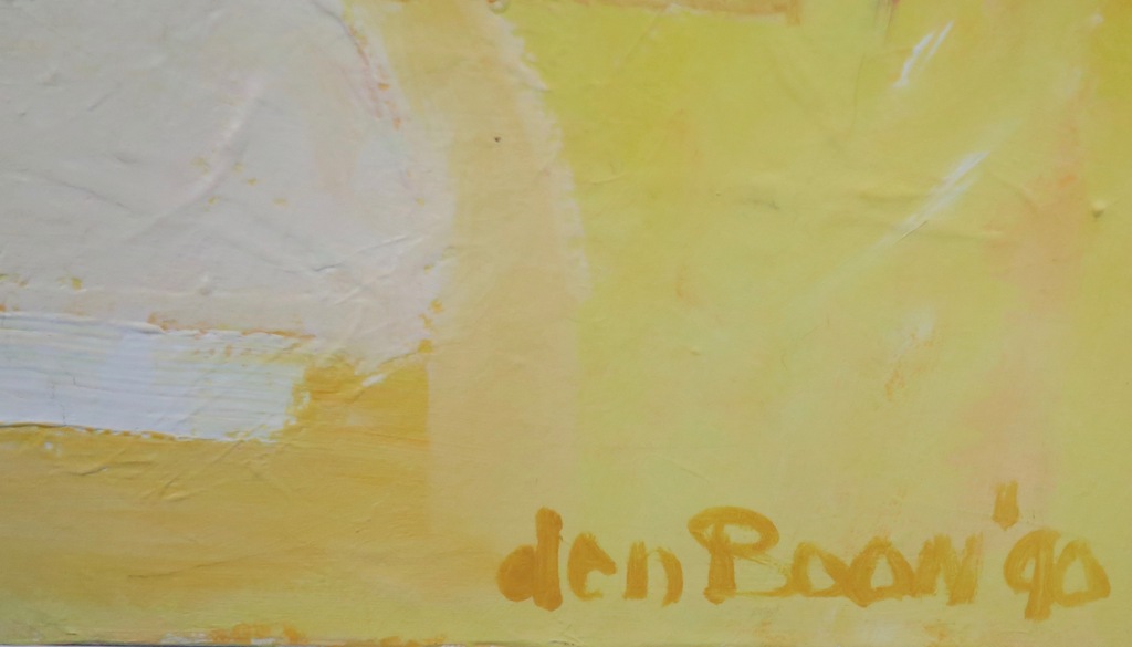 Theo den Boon: Acryl op doek, Compositie - Ingelijst (Groot) kopen? Bied vanaf 150!