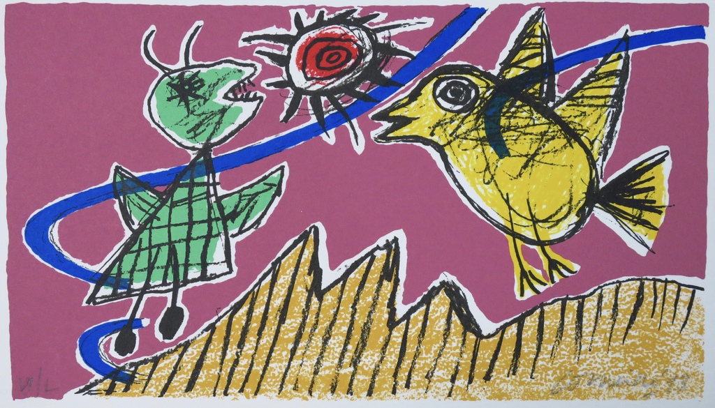 Corneille: Zeefdruk, Zonder titel kopen? Bied vanaf 1!