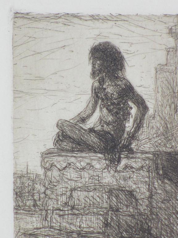 Marius Bauer, Een fakir te Benares, Ets 1926 kopen? Bied vanaf 70!