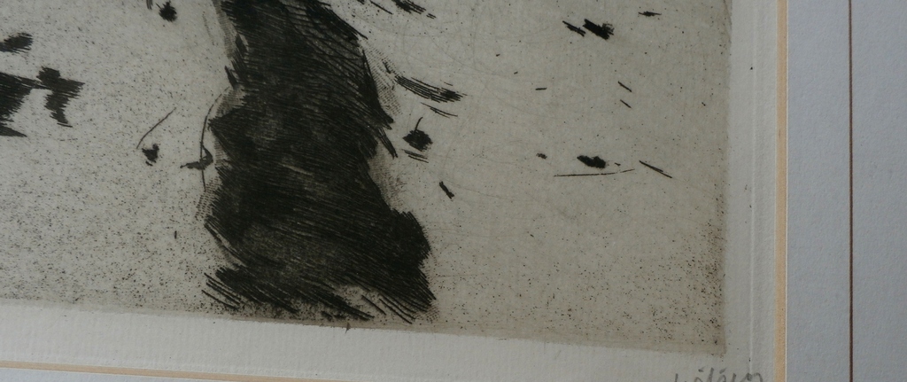 Willem Witsen - ets/aquatint: besneeuwd bospad - 1908 Grafiek - Handgesigneerd kopen? Bied vanaf 550!