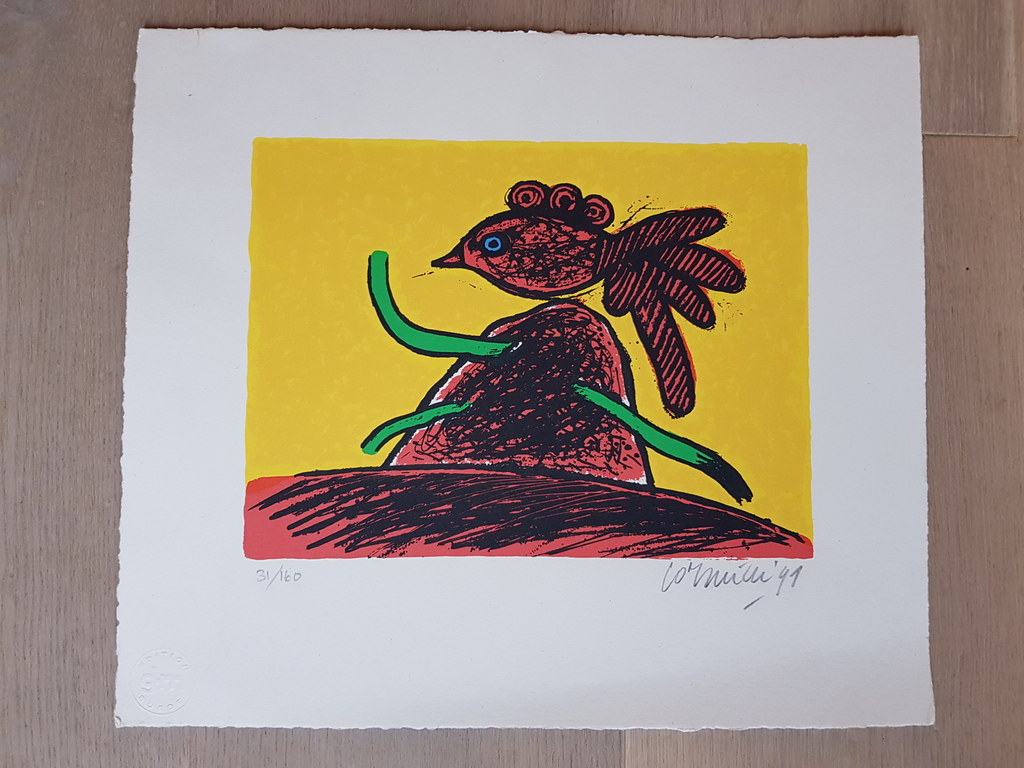 Corneille (1922-2010) - zeefdruk 31/160, gesigneerd en '91 kopen? Bied vanaf 55!