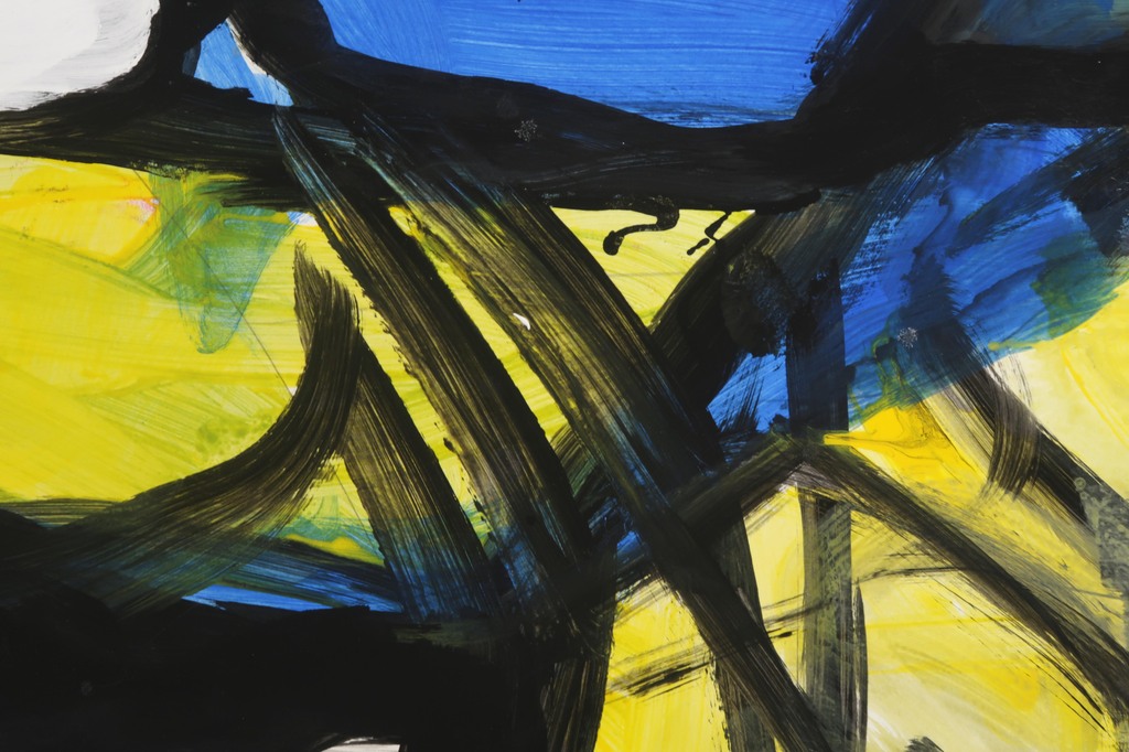 Adele Breteler: Acryl op papier, Zonder titel kopen? Bied vanaf 50!