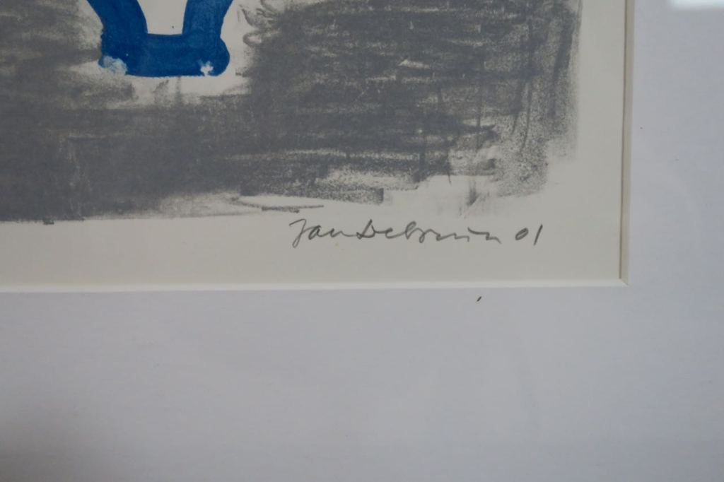 Jan de Bruin: Litho, Verlicht persoon - Ingelijst kopen? Bied vanaf 1!