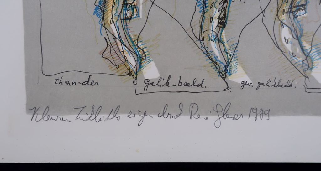 Rene Glaser: Litho, Pen-der beeld kopen? Bied vanaf 1!