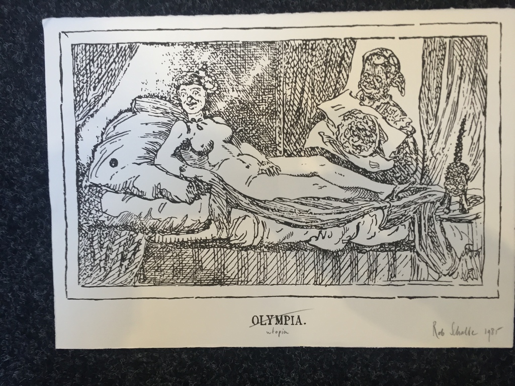 Rob Scholte   zeefdruk/ litho   Utopia/Olympia1985 kopen? Bied vanaf 1!