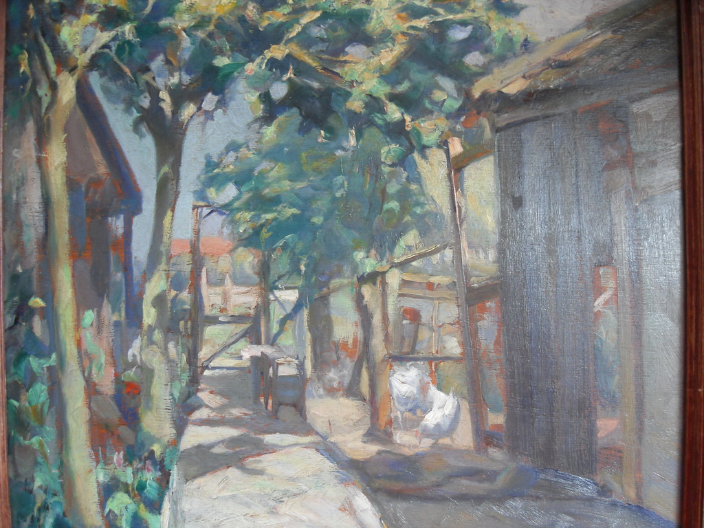 Zomer bij Loenen ad Vecht, olie op board, 40 x 50 gesign en gelijst kopen? Bied vanaf 200!