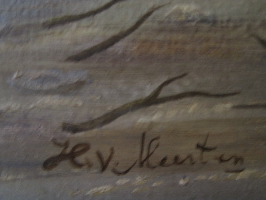 Groot oud Hollands "Winterlandschap met schaatsers en molen" gesigneerd r.o.  kopen? Bied vanaf 1!